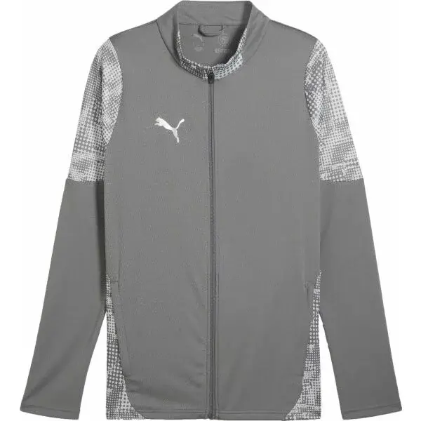 Puma TEAMCUP TRAINING JACKET Pánská fotbalová bunda, tmavě šedá, velikost