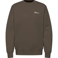 Jack Wolfskin ESSENTIAL CREWNECK M Pánská mikina, hnědá, velikost XXL