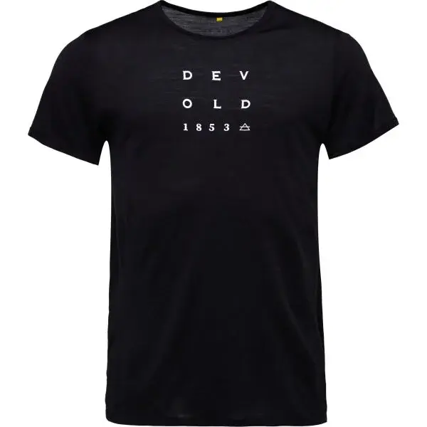 Devold ACTIVE "1853" TEE Pánské triko, černá, velikost