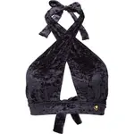 GOLDBEE VELVET SWIMSUIT CROSS Dámský vrchní díl plavek, černá, velikost