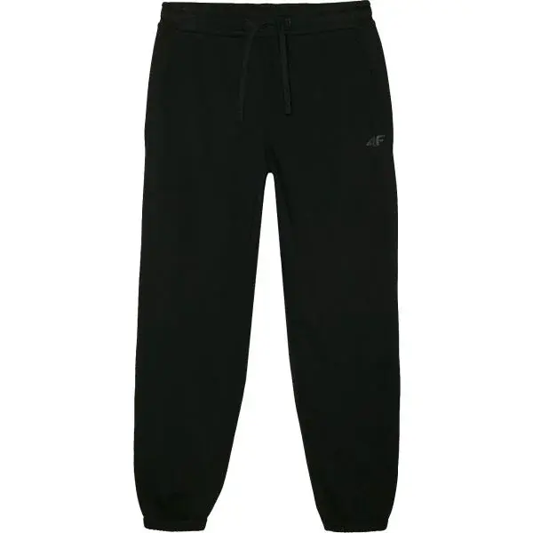 4F TROUSERS CAS FT Pánské tepláky, černá, velikost