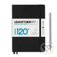 Leuchtturm1917 Zápisník 120G Black A5 linkovaný