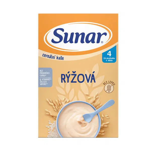 Sunar ryžová cereálna kaša 4m+