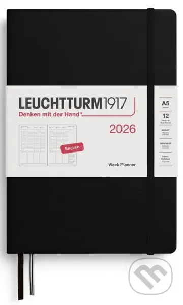 Week Planner 2026 Medium (A5) Black