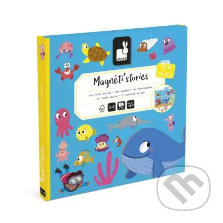 Morský svet (Janod Magnetická kniha Magnetistories)