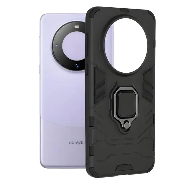 Odolné Puzdro Ring Armor Case pre Huawei Mate 60 - Čierna H29172
