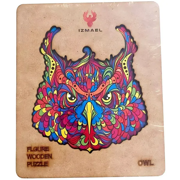Drevené puzzle Owl/L H22554