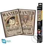 One Piece Set plagátů - Wanted Luffy & Ace 2 ks