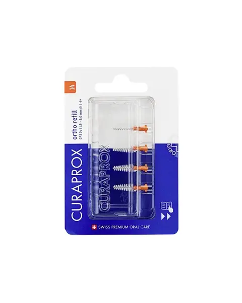 CURAPROX CPS 14 ortho refill oranžová medzizubné kefky bez držiaka