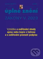 Aktualizace V/4 - Obecní úřady (Vyhláška o ověřování shody opisu nebo kopie s listinou a o ověřování pravosti podpisu)