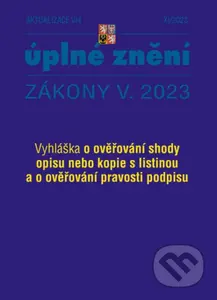 Aktualizace V/4 - Obecní úřady (Vyhláška o ověřování shody opisu nebo kopie s listinou a o ověřování pravosti podpisu)