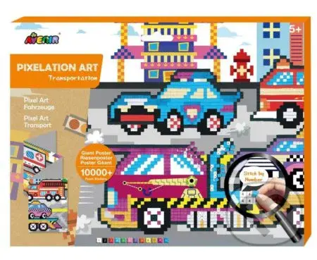 Pixelový obrázek MAXI - Auta