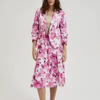 Women's patterned blazer - pink