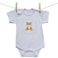 Boodyy Body s krátkym rukávom Medvedík Chlapec 92 (18-24 mesiacov)