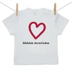 Boodyy Tričko s krátkym rukávom Ľúbim bračeka 98 (2-3 roky)