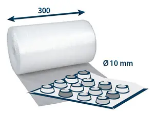 Bublinková fólie v roli šíře 300 mm - 3 bm