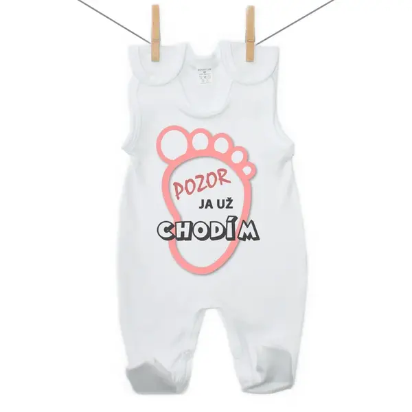 Boodyy Dupačky Pozor ja už chodím Dievča 68 (3-6 mesiacov)