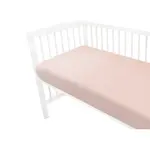 Mušelínové prestieradlo postieľky 60 x 120 NATURE double - pudrovo ružové