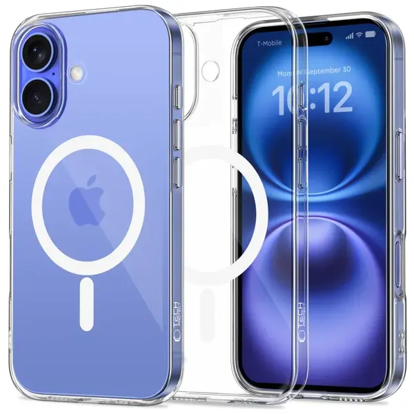 Tech-Protect FlexAir MagSafe kryt na iPhone 16, priesvitný