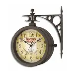60.3011 TFA NOSTALGIE OLD TOWN Nástenné hodiny s teplomerom v štýle nádražných hodín