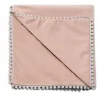 Detská deka Velvet - obojstranná s ozdobným lemovaním, 100 x 75 cm, cappuccino