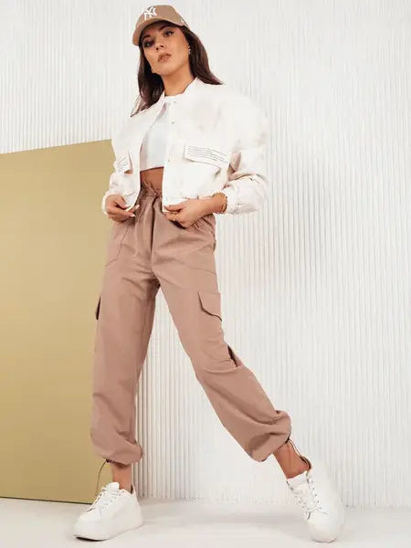 Dámské padákové kalhoty MITON Barva béžová DSTREET