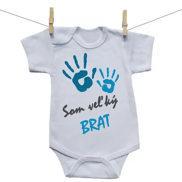 Boodyy Body s krátkym rukávom Som veľký brat 56 (0-2 mesiace)