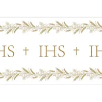 PartyDeco Behúň Prvé sväté prijímanie IHS 40cm x 5m