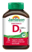 Jamieson Vitamín D3 1000 IU Softgels