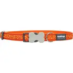 Nylonový obojok Red dingo bedrock oranžový, Veľkosť: XS