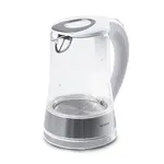 Sklenená varná kanvica s LED podsvietením, biela