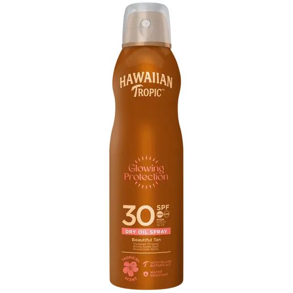 Hawaiian Tropic Glowing Protection Dry Oil Spray SPF30