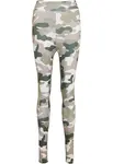 Dámské legíny s vysokým pasem Camo Tech maskáčová/růžová