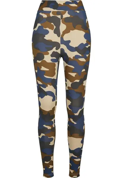 Dámské letní olivové camo legíny Camo Tech s vysokým pasem