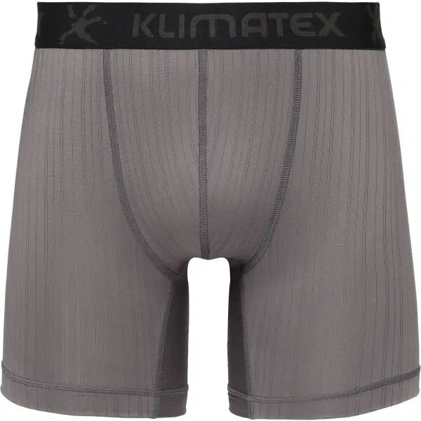 Klimatex RUNE MID SILKTOUCH Pánske funkčné boxerky, sivá, veľkosť XXL