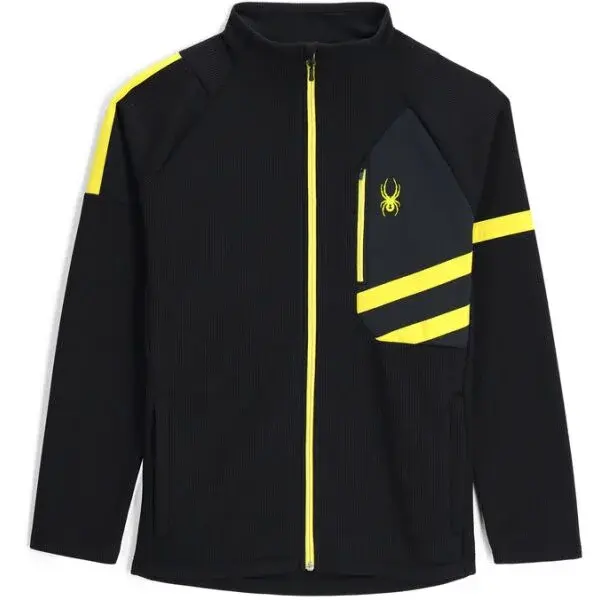 Spyder WENGEN BANDIT Pánsky funkčný sveter, čierna, veľkosť