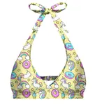 Aloha From Deer Woman's Unicorn Heaven Halter Neck Bikini Top BTH AFD300