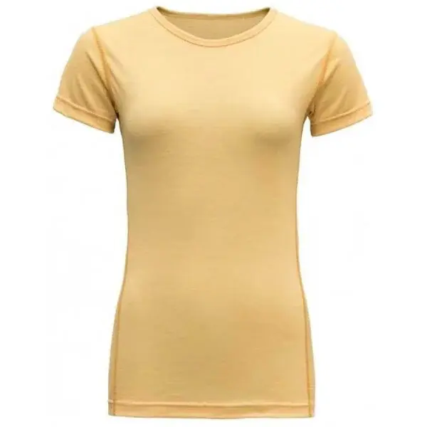 Devold BREEZE MERINO 150 T-SHIRT Dámske tričko, žltá, veľkosť