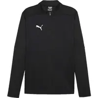 Puma TEAMFINAL TRAINING 1/4 ZIP Pánske futbalové tričko, čierna, veľkosť