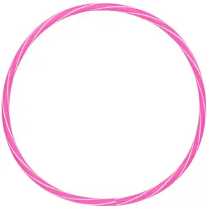 Fitforce HULA HOOP STRIPES 50 Gymnastická obruč, ružová, veľkosť