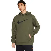 Nike DRY HOODIE PO SWOOSH M Pánska tepláková mikina, khaki, veľkosť XXL