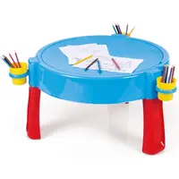 DOLU GAMING TABLE 3v1 Stolček na hranie, modrá, veľkosť