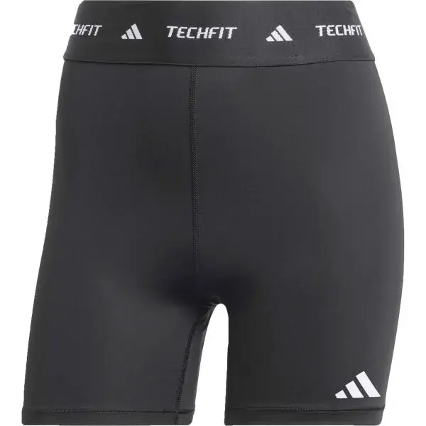 adidas TECHFIT SHORT SHORT Dámske krátke legíny, čierna, veľkosť