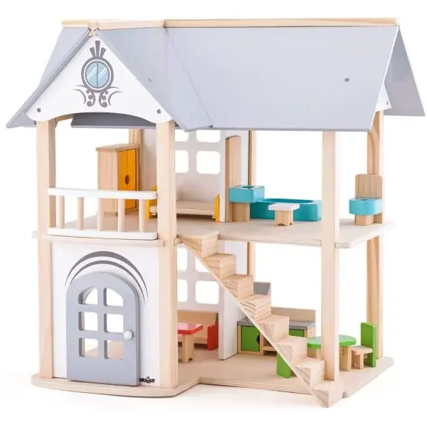 WOODY VILA ISABELLE Domček pre bábiky, mix, veľkosť