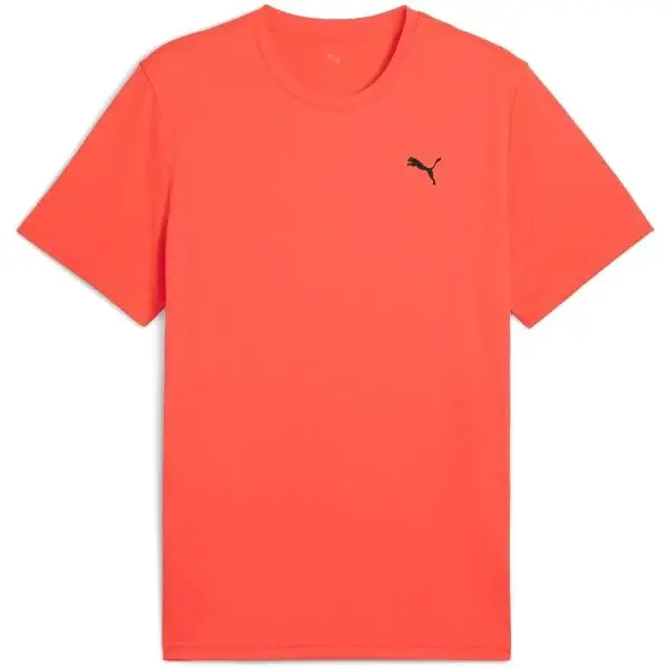 Puma M TAD ESSENTIALS SOLID CAT TEE Pánske tričko, červená, veľkosť