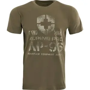 ALPINE PRO MERES Pánske tričko, tmavo zelená, veľkosť