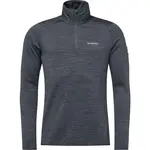 Klimatex ISAMU Pánska mikina s krátkym zipsom, čierna, veľkosť