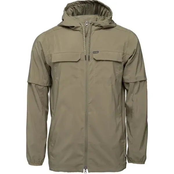 Columbia SKIEN VALLEY HOODED LS SHIRT Pánska bunda, khaki, veľkosť
