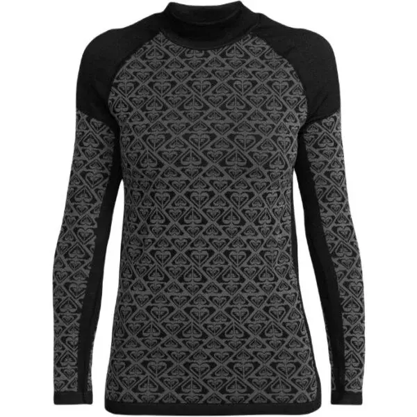 Roxy CHILL OUT SEAMLESS HEART Dámske tričko, tmavo sivá, veľkosť