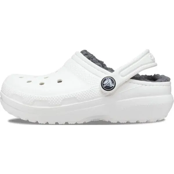 Crocs CLASSIC LINED CLOG K Unisex nazúvacia obuv, biela, veľkosť 34/35